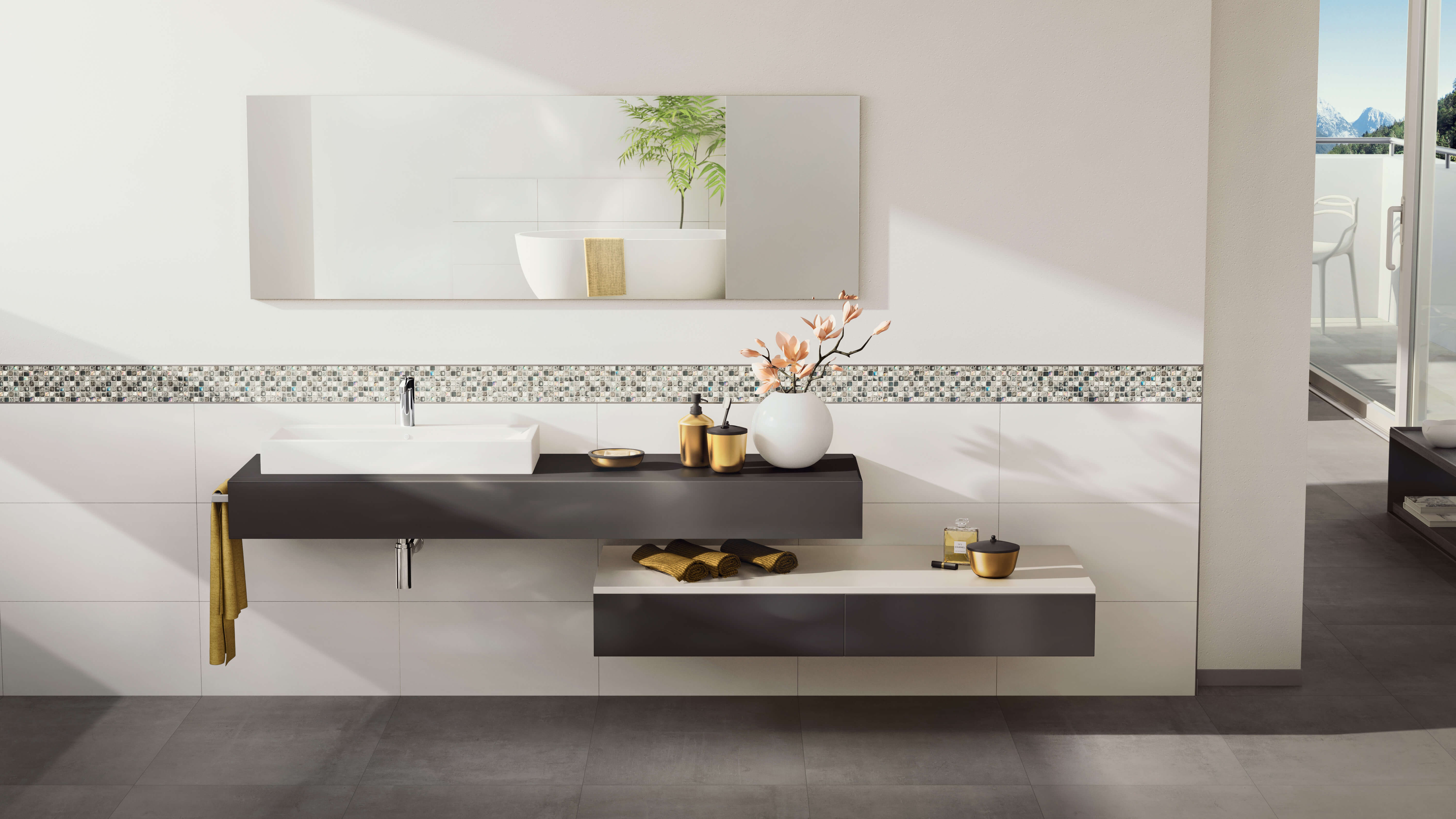 01 Steingut Fliesen Gepadi Neos 30X60 2801 Weiss Matt 95030 007 01