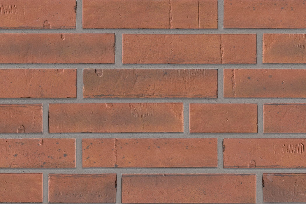 Klinkerriemchen DF 240 x 52 mm rot engobiert