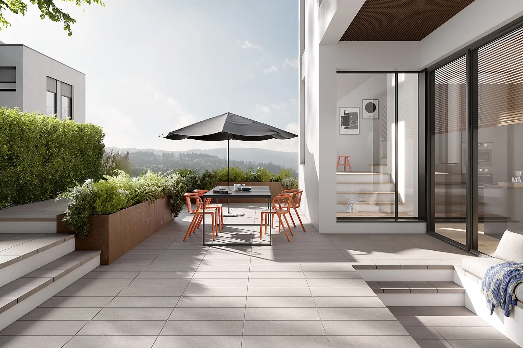 Stroeher Roccia Next Terrassenfliesen Boden Fuer Balkon