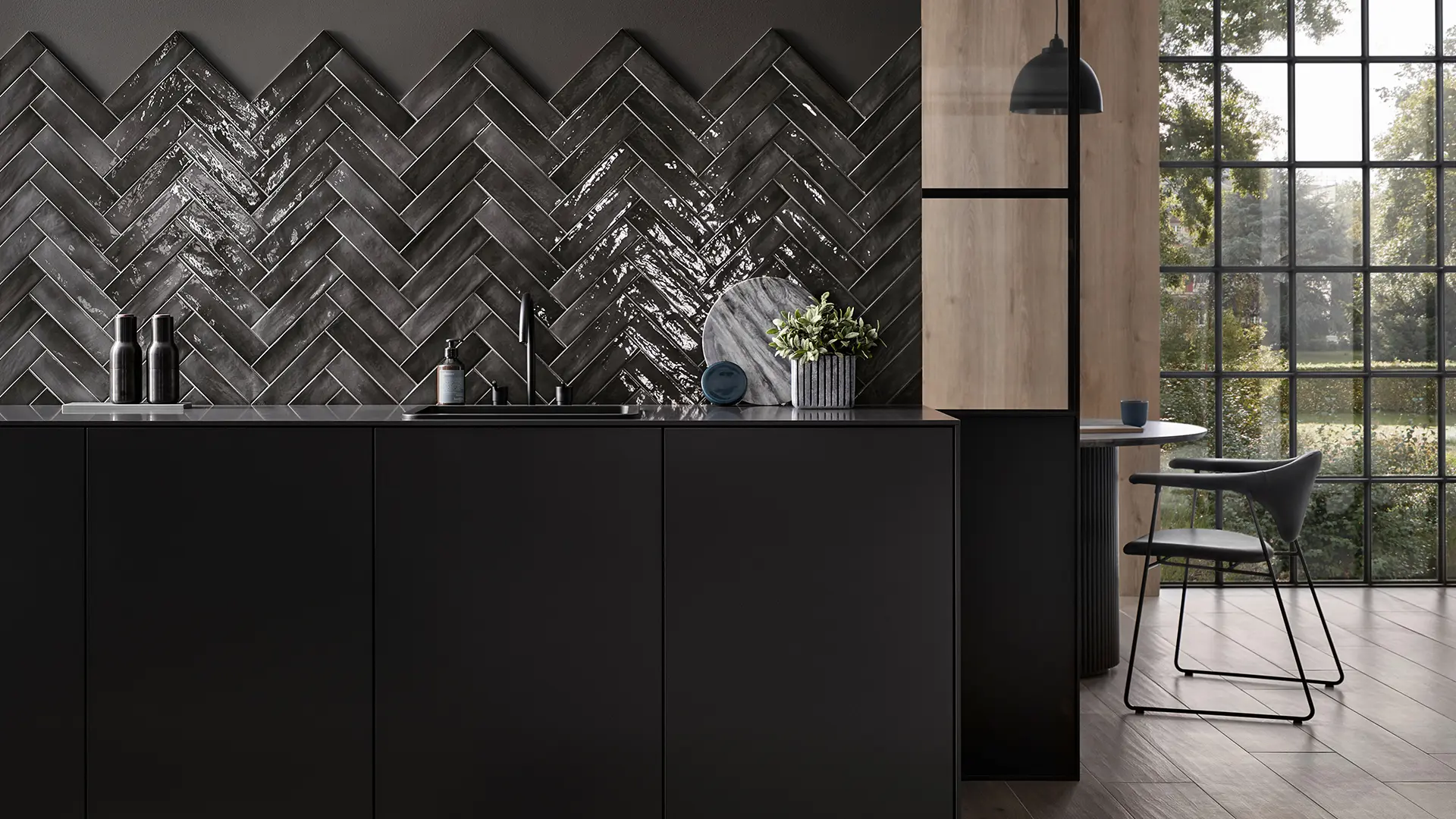 Stroeher Living Color Brix Metrofliesen Kueche