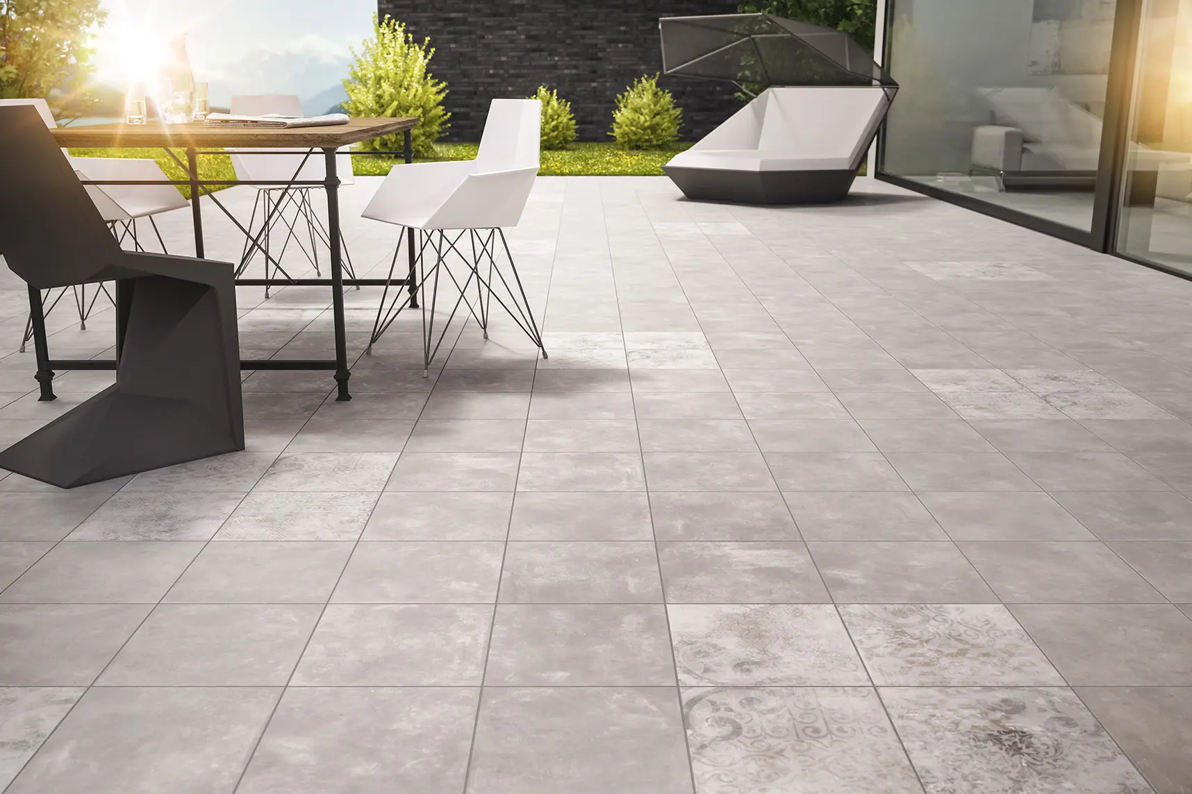 Stroeher Selected Terrassenfliese In Betonoptik