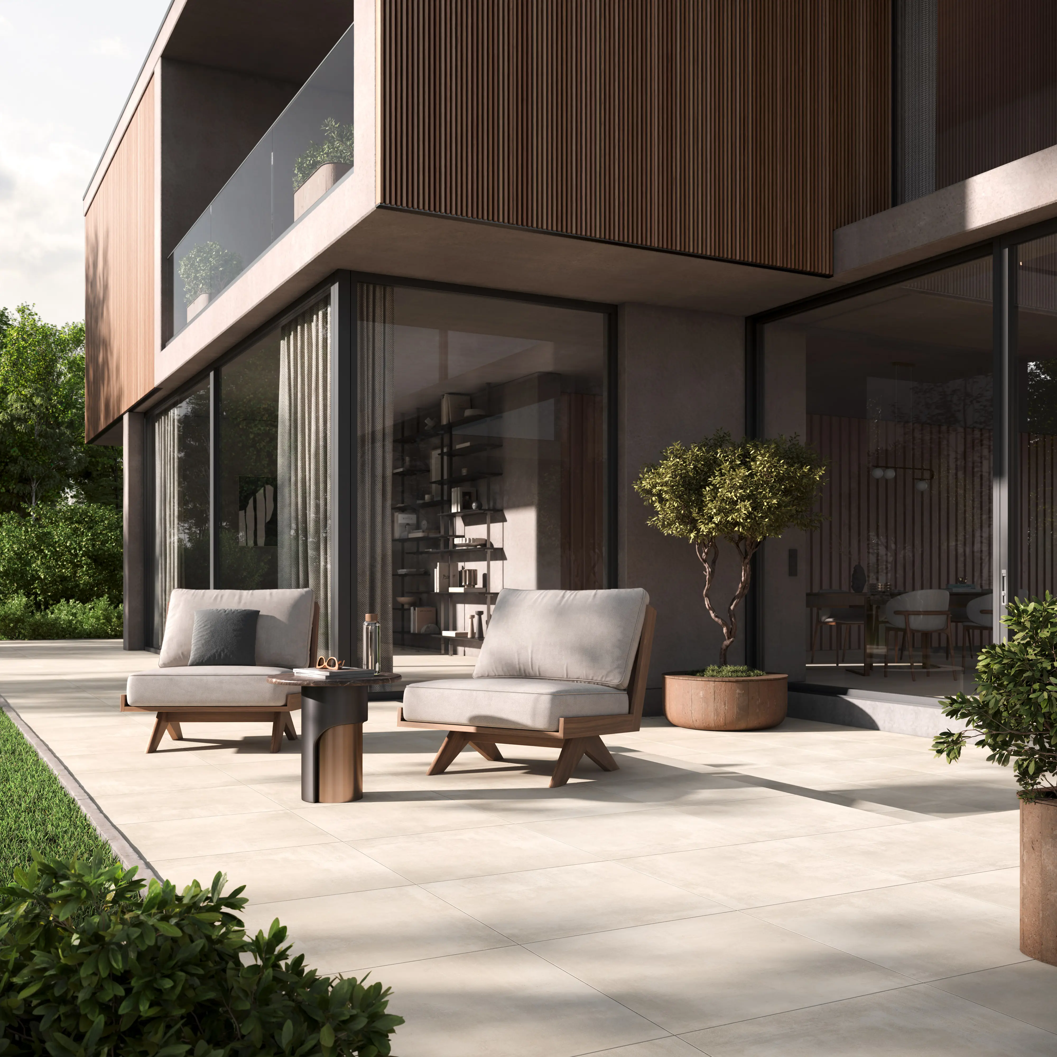 01 Terrassenplatten Gepadi Nexos 20 60X60x2 2911 Beige Matt 95032 012 01