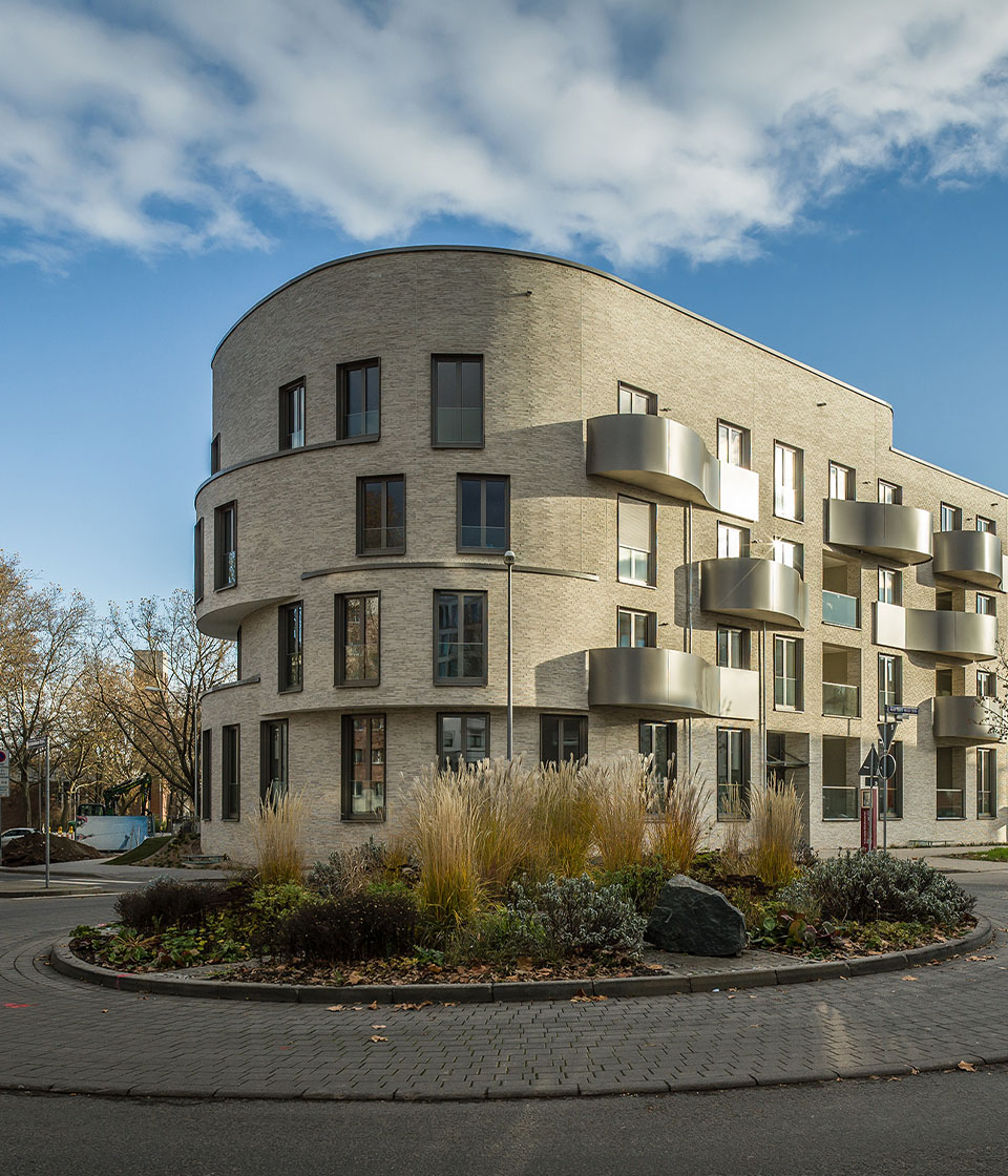 Stroeher Klinkerriemchen Wasserbrand Kornbeige Referenzen Curve Wiesbaden Thumb