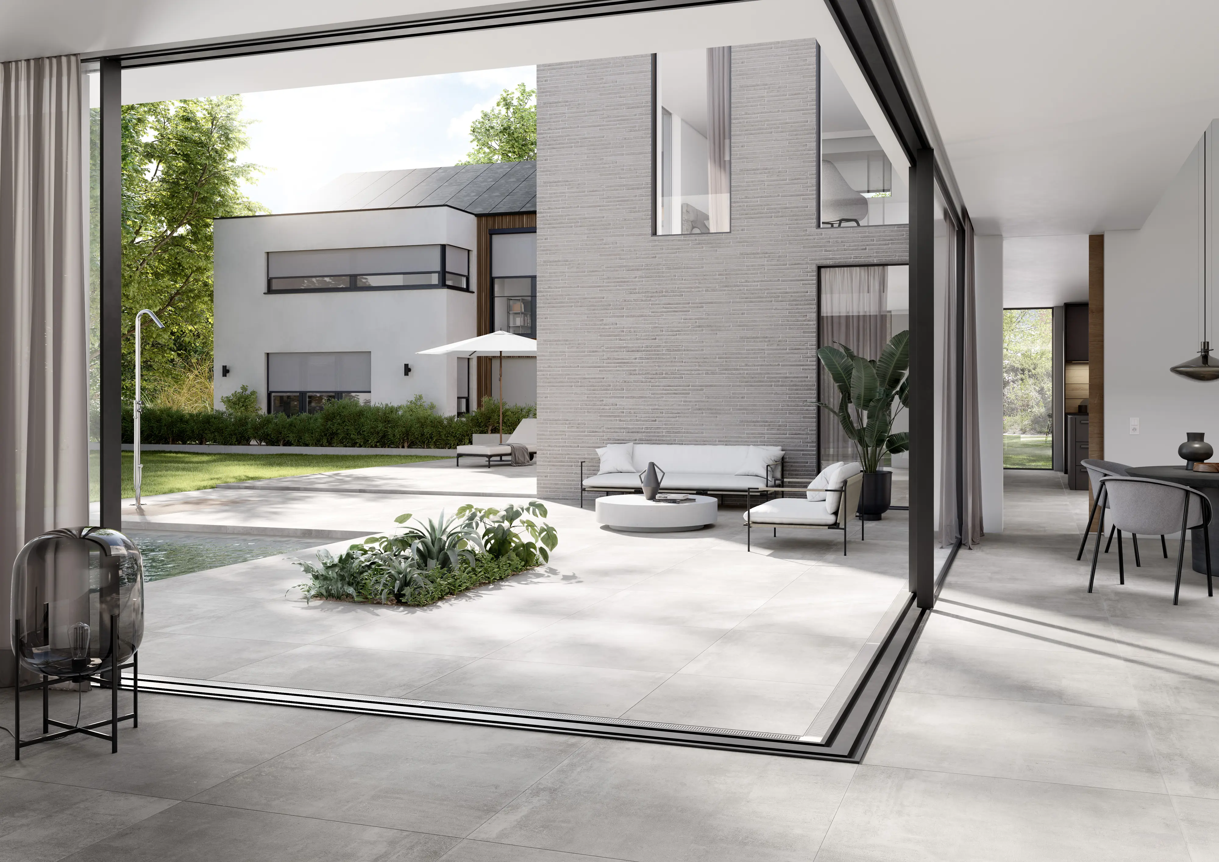 01 Feinsteinzeug Fliesen Gepadi Nexos 100X100 2974 Grau Matt 95031 022 01