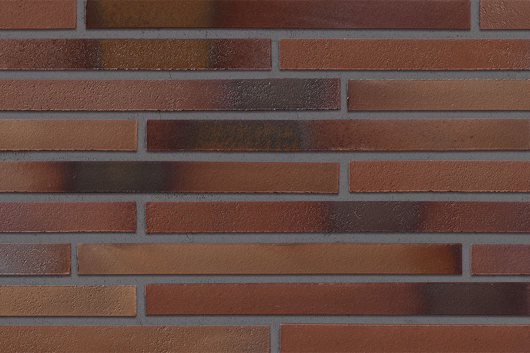 Klinkerriemchen LF 490 x 40 mm braun blau