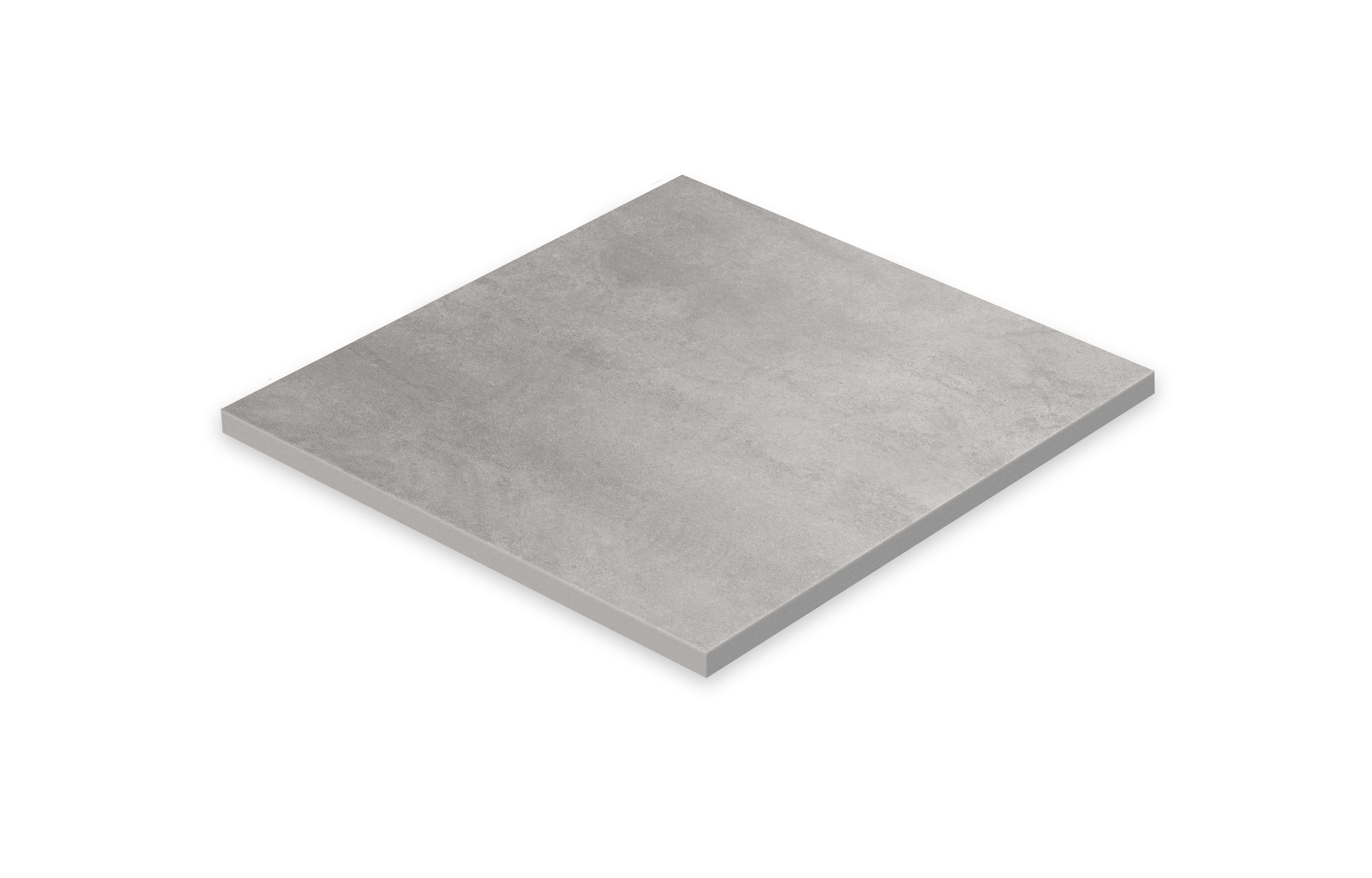 Feinsteinzeug Garten- und Terassenplatte 60 x 60 x 2 cm hellgrau matt