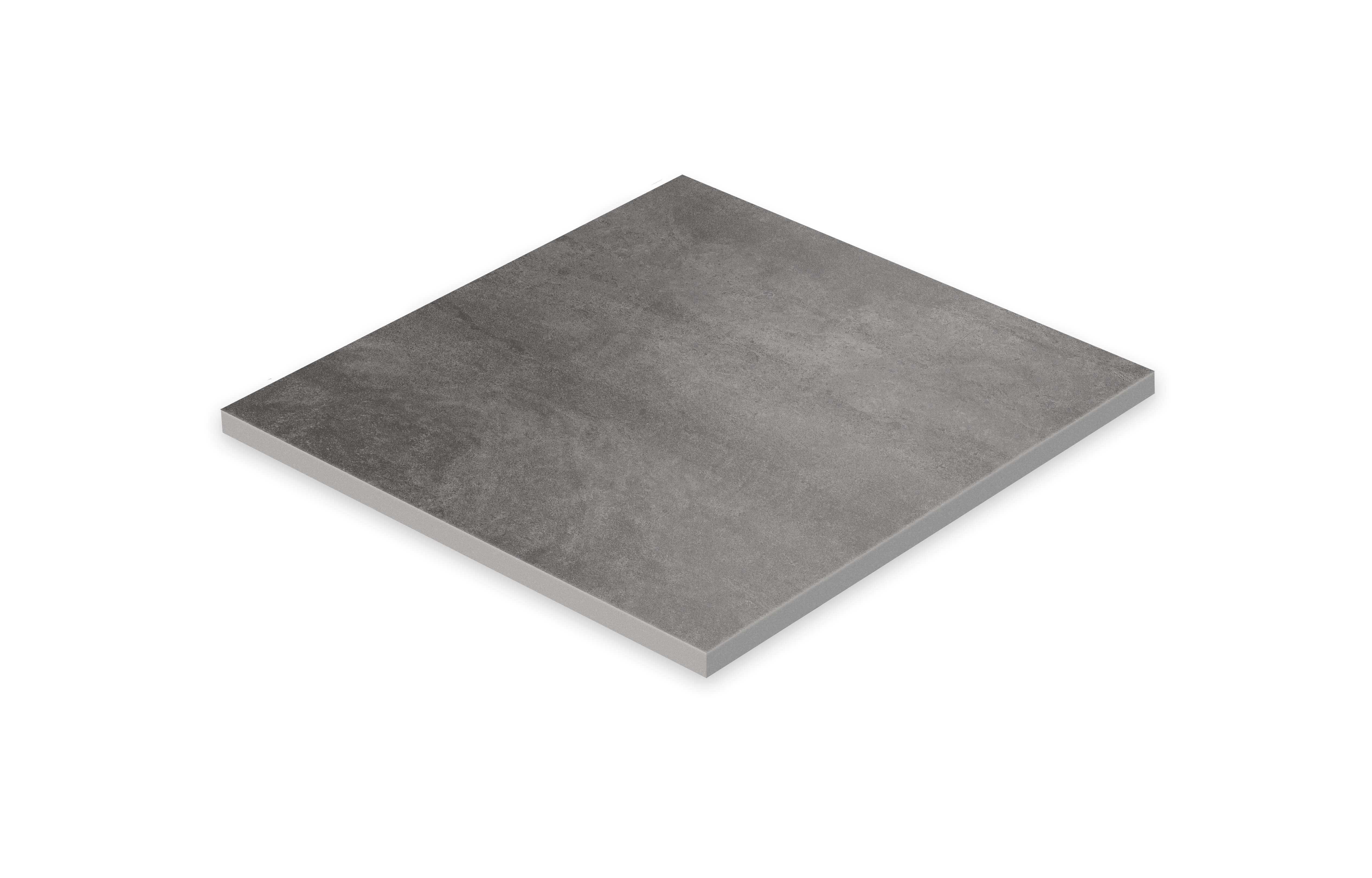 Feinsteinzeug Garten- und Terassenplatte 60 x 60 x 2 cm dunkelgrau matt
