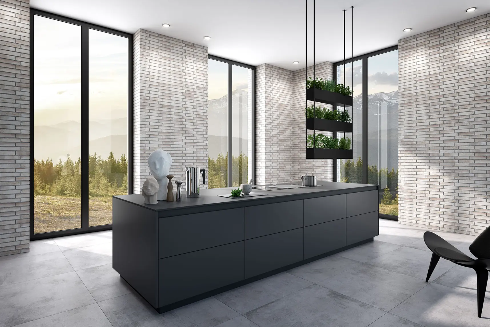 Stroeher Klinkerriemchen Wasserbrand Sandweiss Riemchen Kueche Innen