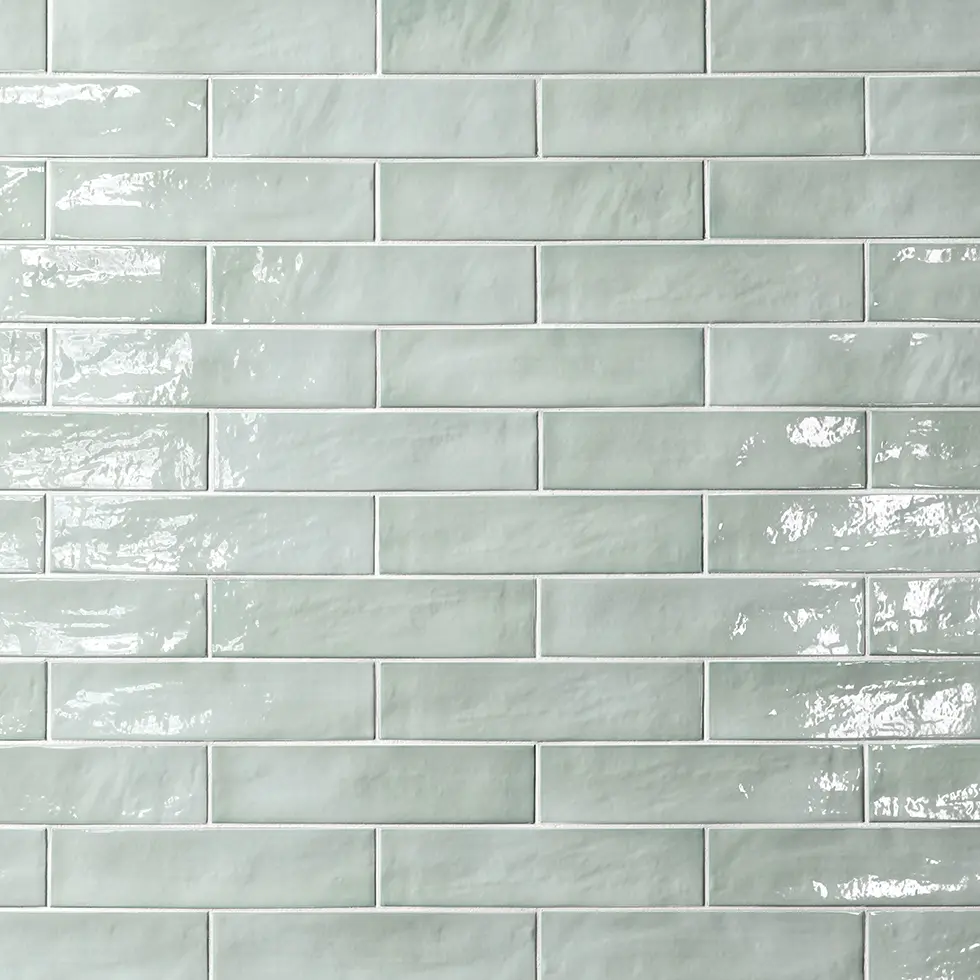 Stroeher Living Color Brix Feinsteinzeug Riemchen Farbabbildung 1062 Mellow Mint Glossy