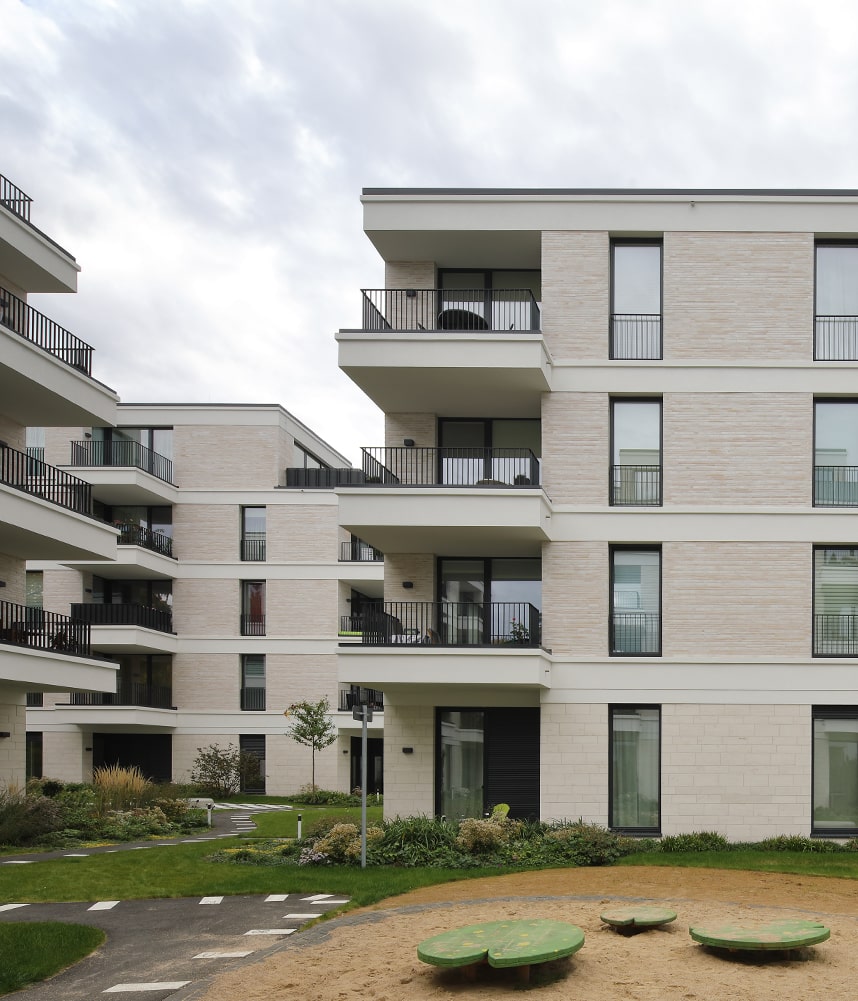 Stroeher Klinkerriemchen Beige Architekturbrand Referenzen Fuenf Morgen Apartments Berlin 03