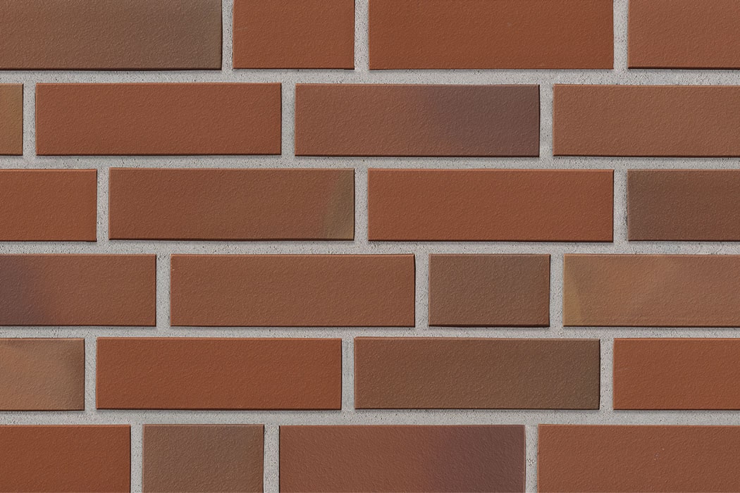 Klinkerriemchen NF 240 x 71 mm patrizierrot ofenbunt