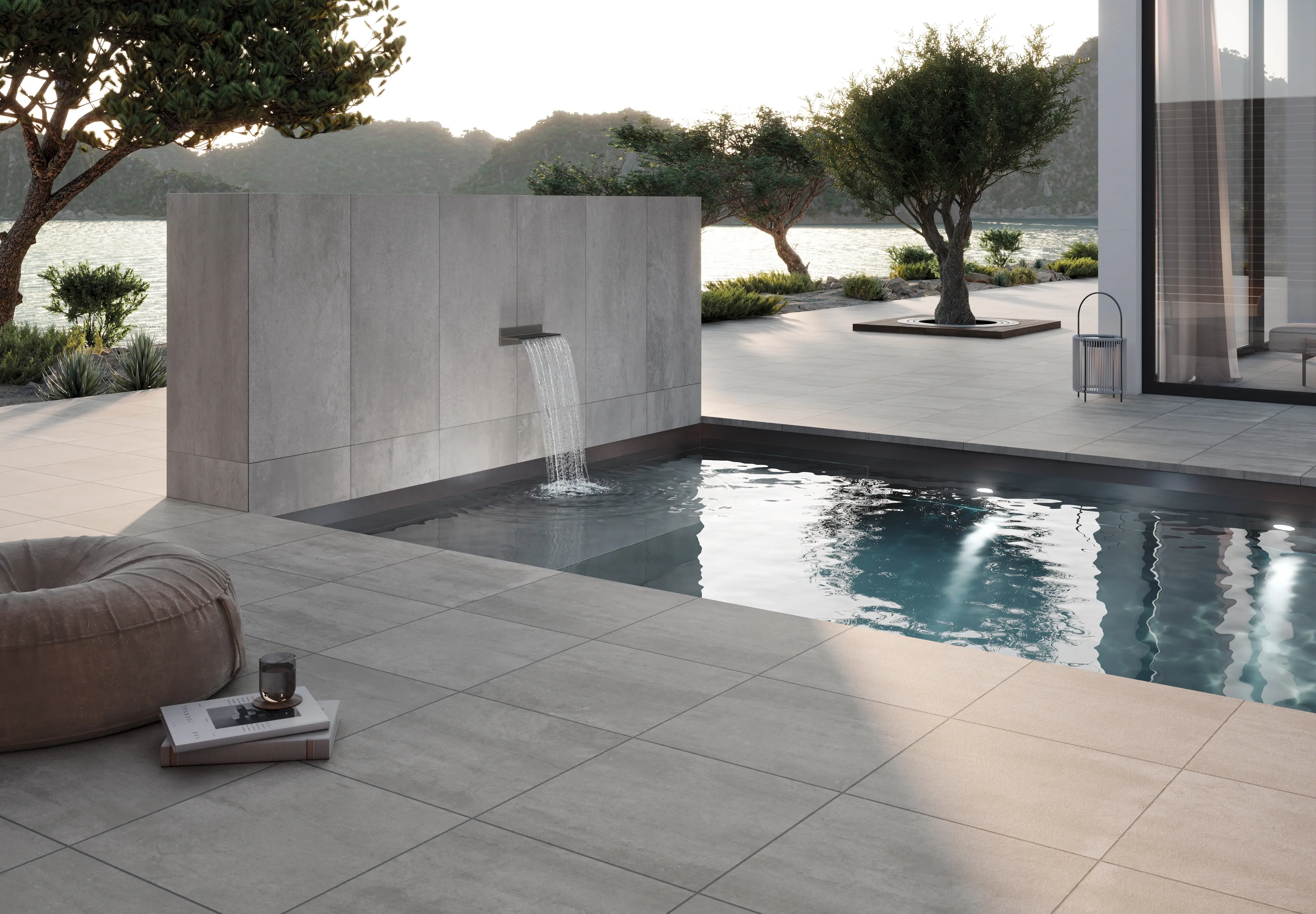 01 Terrassenplatten Gepadi Ego 20 60X60x2 5872 Hellgrau Matt 95071 005 02