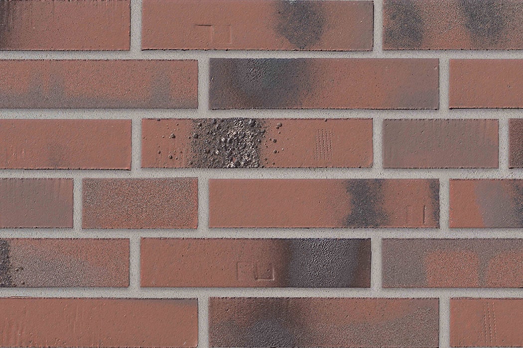 Klinkerriemchen DF 240 x 52 mm flammenrot