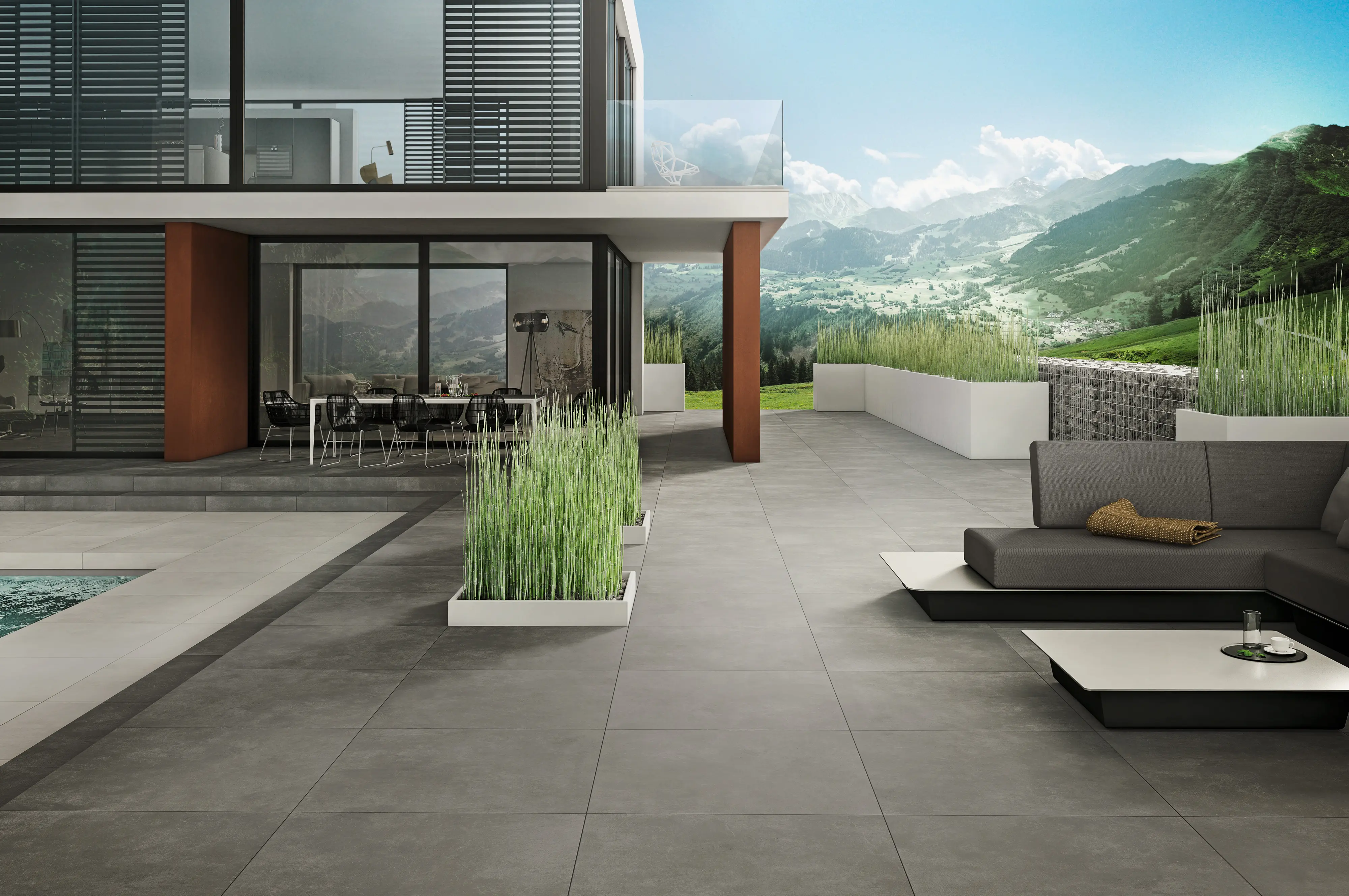 01 Terrassenplatten Gepadi Gentle 20 60X60x2 3581 Anthrazit Matt 95039 004 02